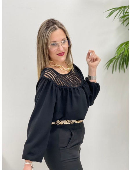 Blusa Llovizna Negra