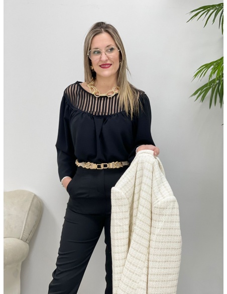 Blusa Llovizna Negra