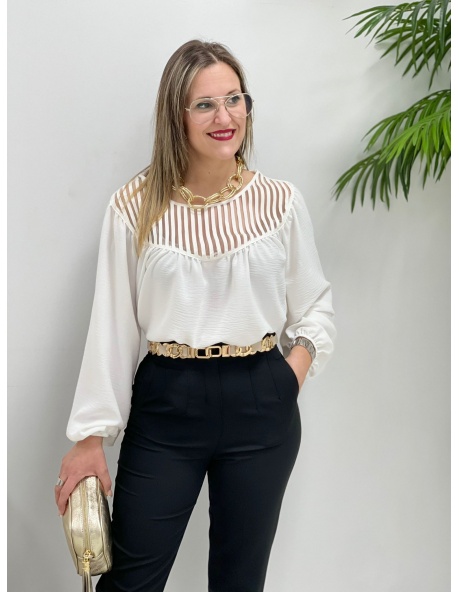 Blusa Llovizna Blanca