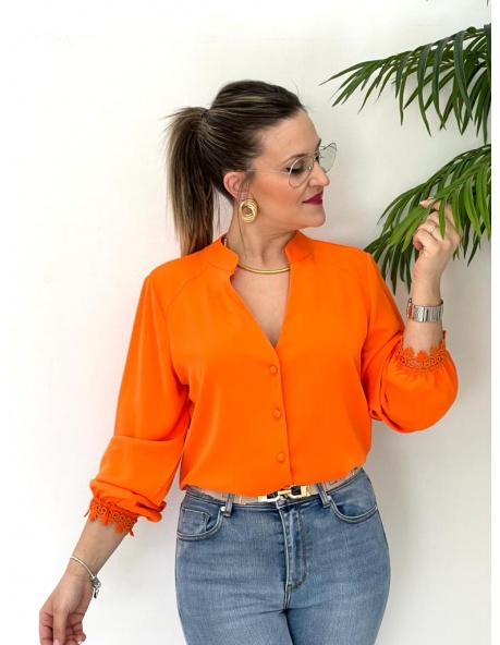 Camisa Celia Naranja