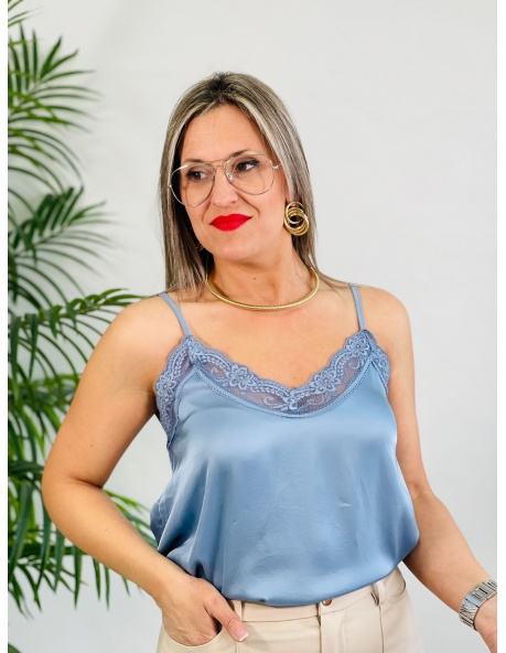 Top Anis Azul