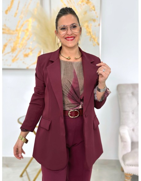 Blazer Castaña