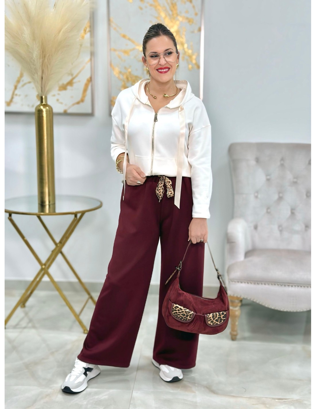 Pantalon Croacia Burdeos