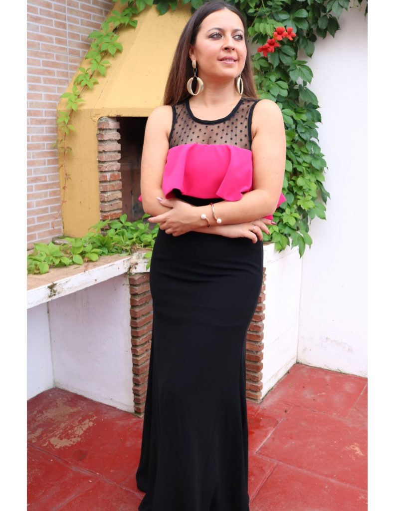 vestido de noche mujer moda 100