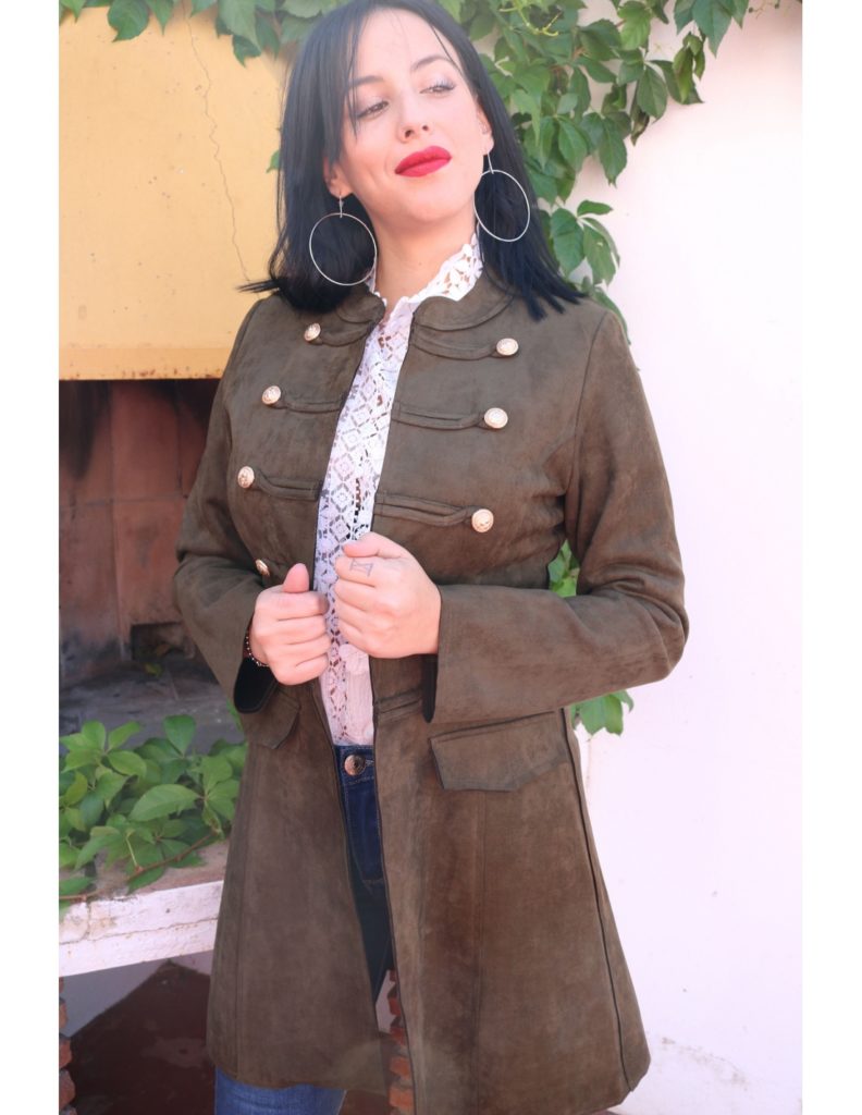 Chaquetas de moda para mujer cardigans militar